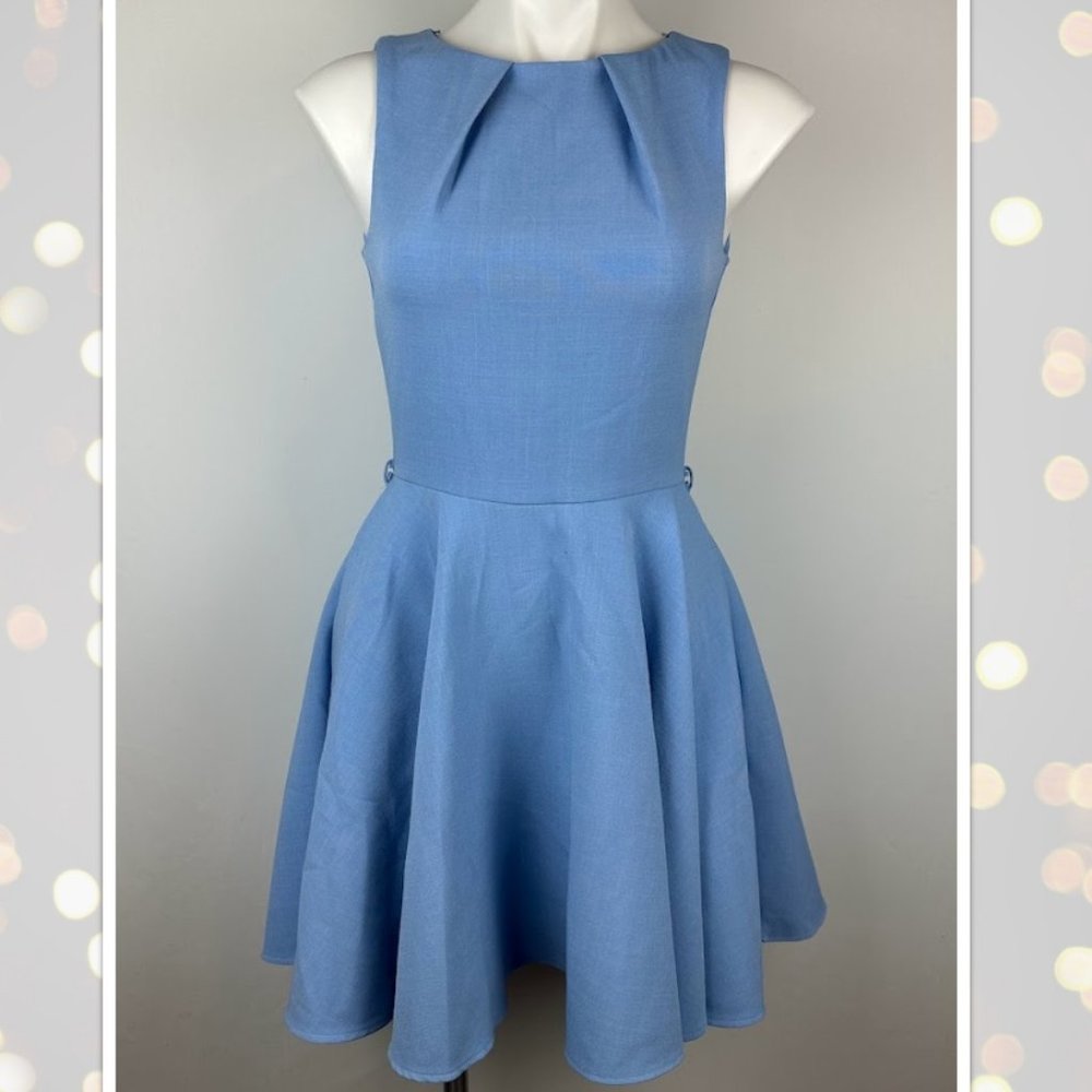 Closet Brand Powder Blue Closet A-line Sleeveless Dress Size 10